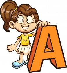 Character illustration for online phonics classes, children aged 4 to 6